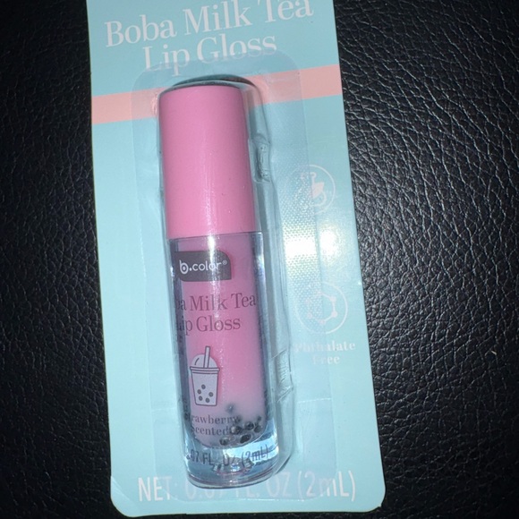 Boba Milk Tea Lip Gloss Trio - Peach, Gray, Lavender - Picture 4 of 4